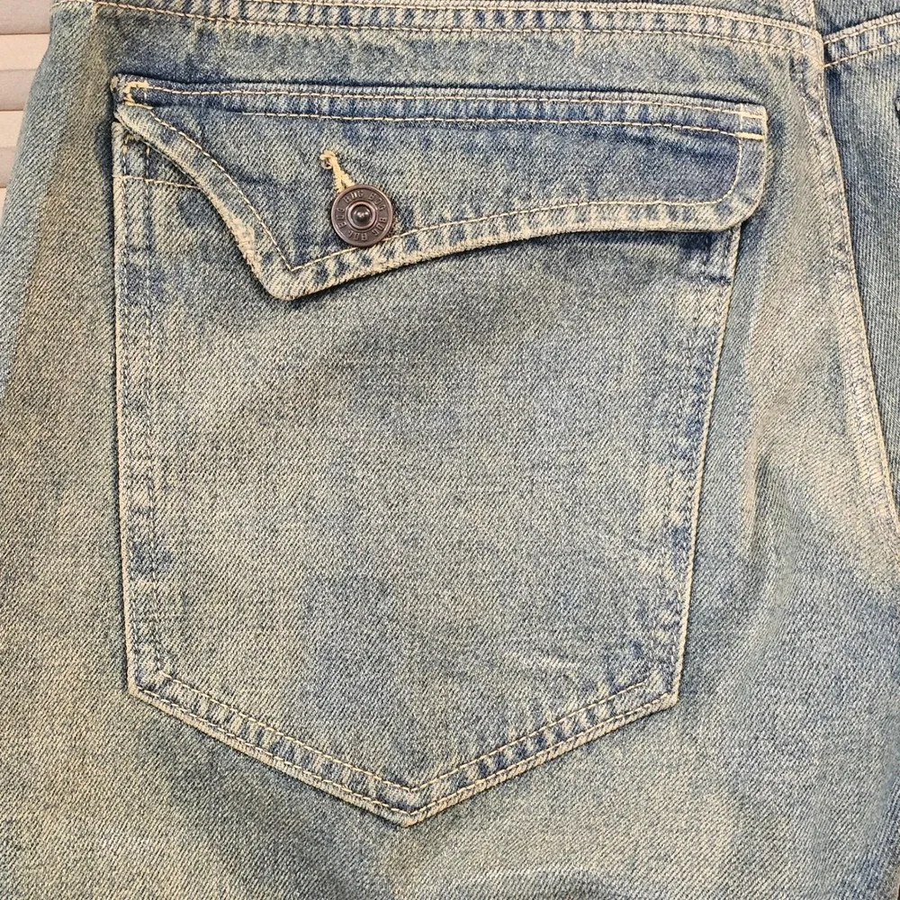 BDG Urban Outfitters 31x32 Vintage Wash Paneled Curved Leg‎ Jeans Flap Pocket